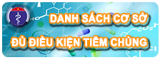 danh sách cơ sở đủ điều kiện tiêm chủng